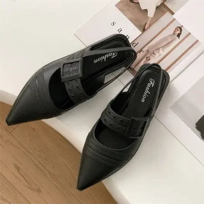 SUMMER POINTED FLAT SANDALS